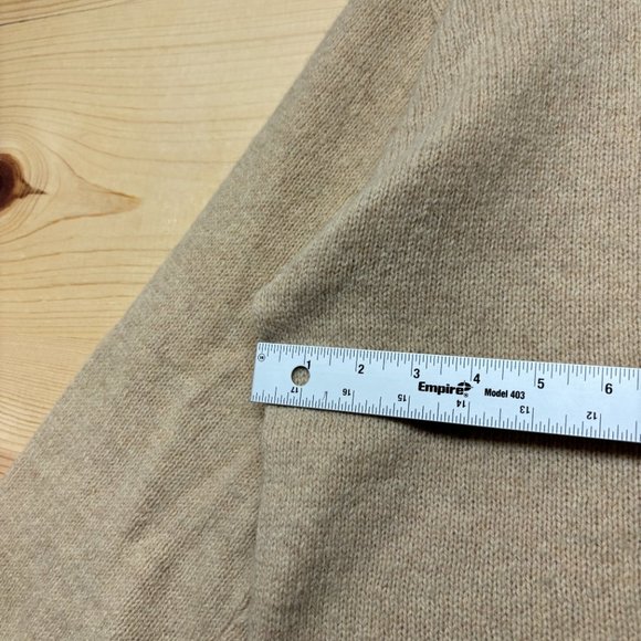 Vintage Loch Mist Wool Sweater Mens Large Brown Tan Crewneck Pullover USA Made - Picture 9 of 14